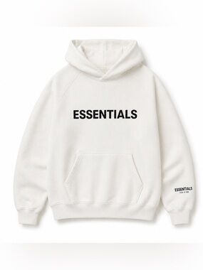 Fear of God Essentials Pullover Hoodie Applique Logo NWOT